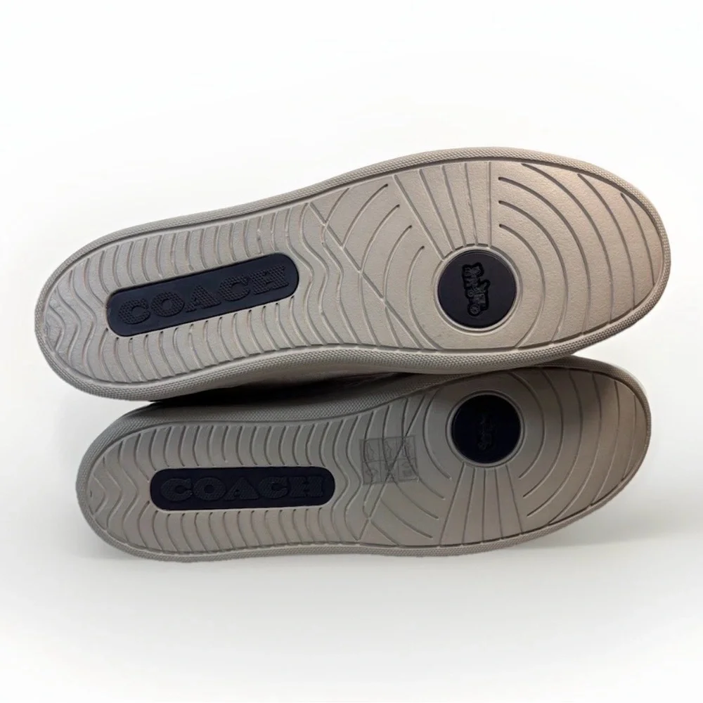 Coach Men's Lowline Signature Low Top White/Navy Blue 11.5 Casual Formal - Picture 5 of 8